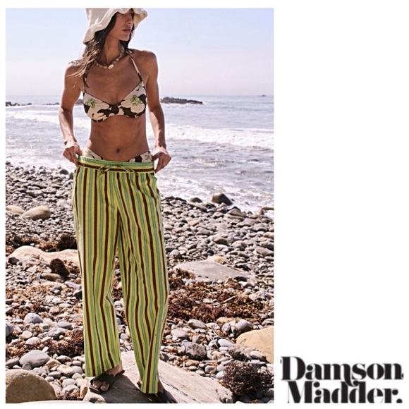 💥SALE Nwts-$108 Damson Madder Ritik Trousers 4 “Casual-Chic” High-Rise Pull-On - Picture 2 of 15